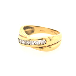 Pre Owned 18ct Diamond Twist Eternity Ring ZX110